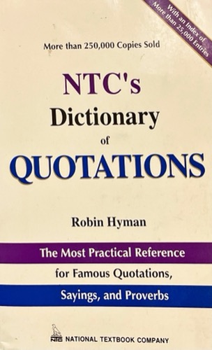NTC’s Dictionary of Quotations 